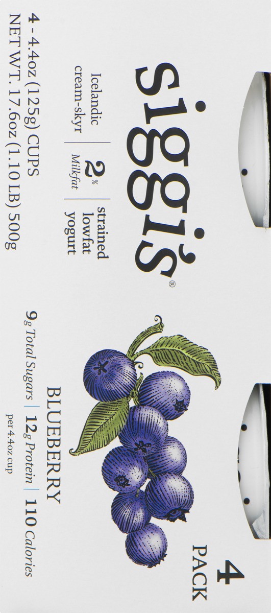 slide 7 of 11, Siggi's Blueberry Icelandic 2% Yogurt, 17.6 oz