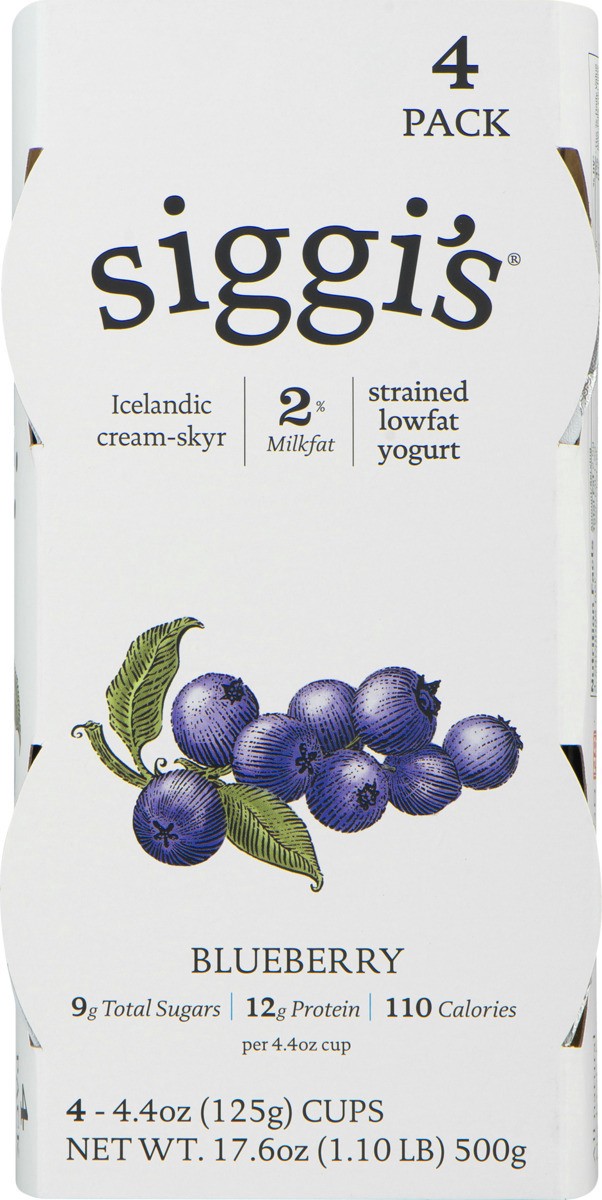 slide 11 of 11, Siggi's Blueberry Icelandic 2% Yogurt, 17.6 oz