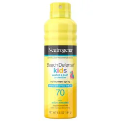 Neutrogena Beach Defense Kids Sunscreen Spray, SPF 70, 6.5 oz
