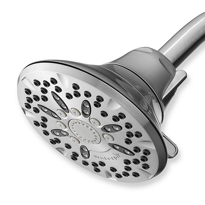 slide 1 of 1, Waterpik PowerSpray+ Showerhead - Brushed Nickel, 1 ct