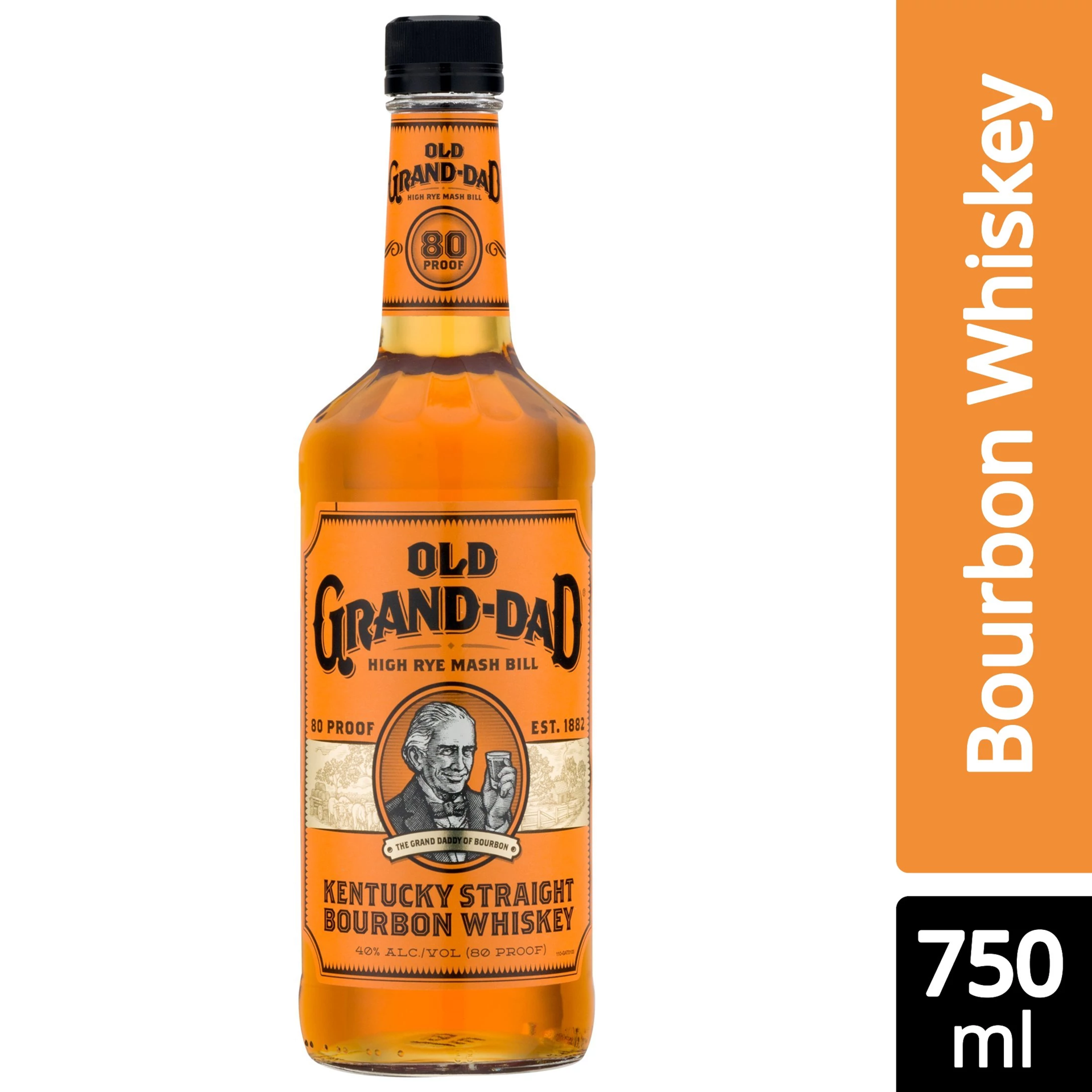 slide 1 of 2, Old Grand-Dad Old Grand Dad Kentucky Straight Bourbon Whiskey 750 ml, 750 ml