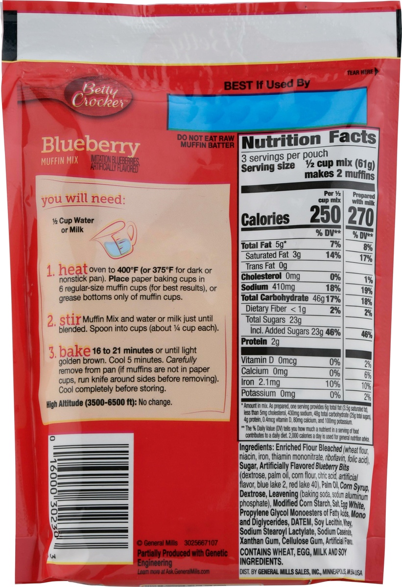 slide 2 of 11, Betty Crocker Blueberry Muffin Mix 6.5 oz, 6.5 oz