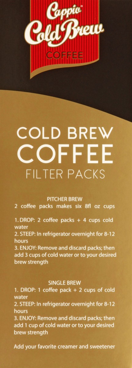 slide 6 of 12, Cappio Ground Cold Brew Filter Pack Coffee - 4 ct, 4 ct