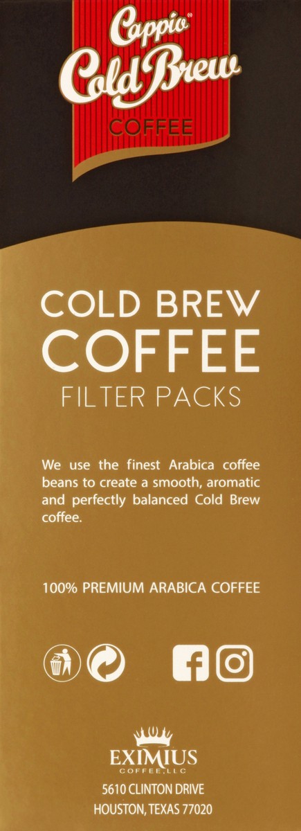 slide 2 of 12, Cappio Ground Cold Brew Filter Pack Coffee - 4 ct, 4 ct