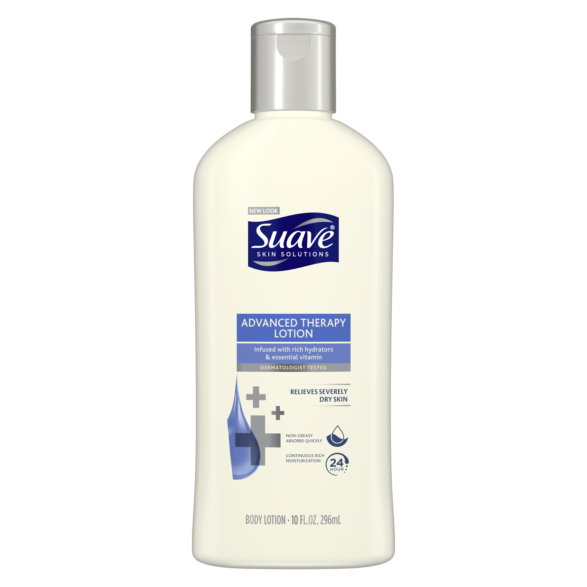 slide 4 of 6, Suave Skin Solutions Body Lotion Advanced Therapy, 10 oz