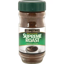 Best Choice Supreme Roast Decaffeinated Instant Coffee - 4 oz