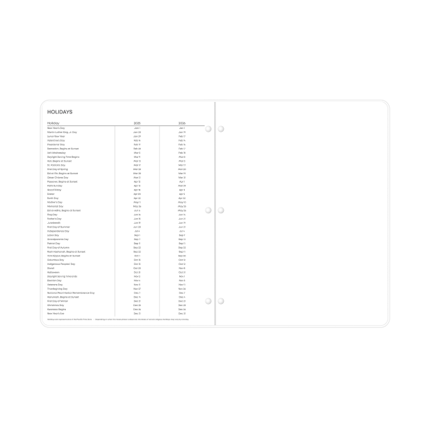 slide 3 of 6, 2025 Blue Sky Monthly Planning Calendar, 8-1/2"" X 11"", Ellery Clear, January To December, 148928, 1 ct