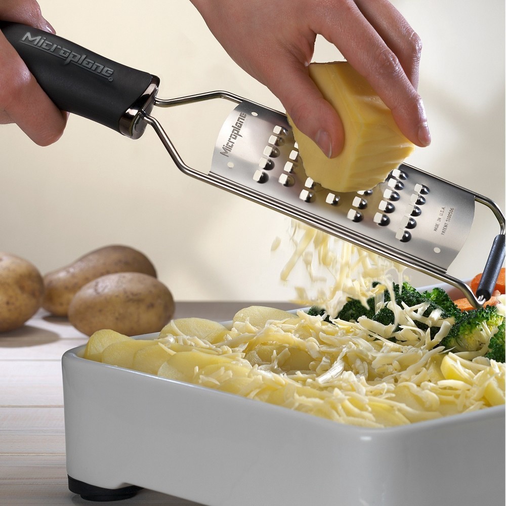 slide 3 of 5, Microplane Stainless Steel Paddle Grater, 1 ct