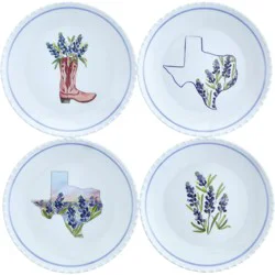 Destination Holiday Bluebonnet Appetizer Plates, 6 in