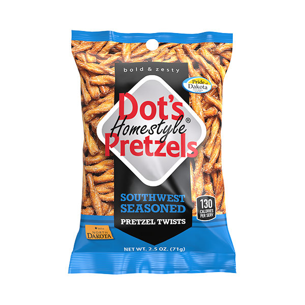 Dot's Homestyle Pretzels Southwest Seasoned Pretzel Twists Snack Size 2 ...