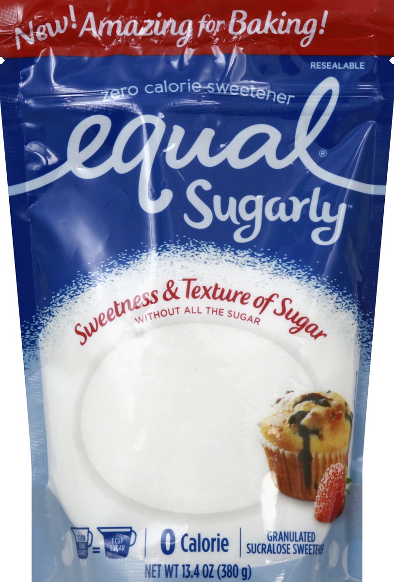 slide 3 of 6, Equal Sugarly Zero Calorie Sweetener, 13.4 oz