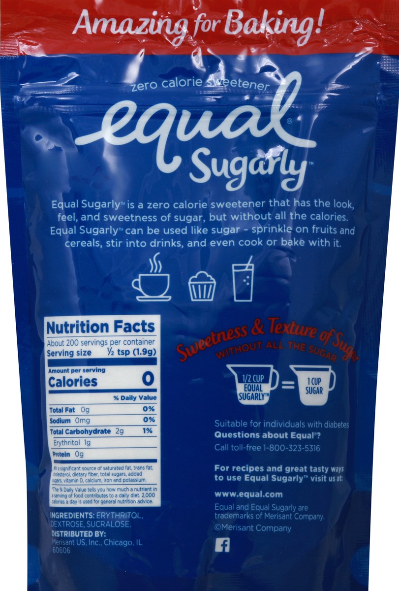 slide 4 of 6, Equal Sugarly Zero Calorie Sweetener, 13.4 oz