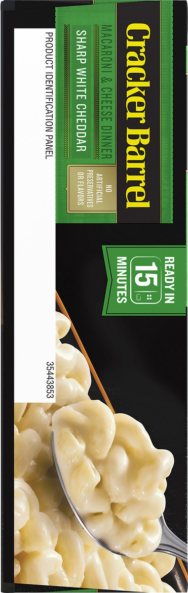 slide 9 of 10, Cracker Barrel Sharp White Cheddar Macaroni and Cheese, Frozen Meal, 32 oz Box, 3 oz