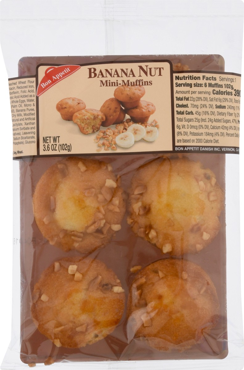 slide 2 of 13, Bon Appetit Banana Nut Mini-Muffins 3.6 oz, 3.6 oz