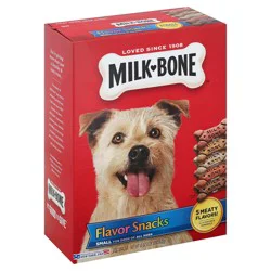Milk-Bone Flavor Snacks Small Dog Biscuits, Flavored Crunchy Dog Treats, 60 oz