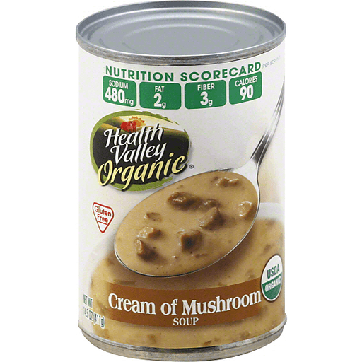 slide 3 of 3, Health Valley Organic Cream Of Mushroom Soup, 14.5 oz