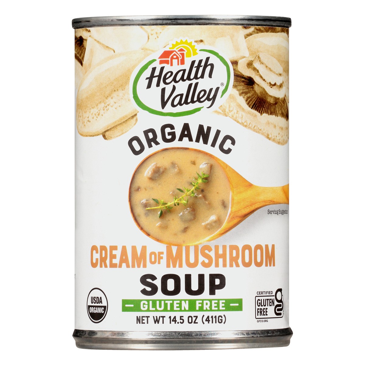 slide 9 of 9, Health Valley Cream Of Mushrm Soup, 14.5 oz