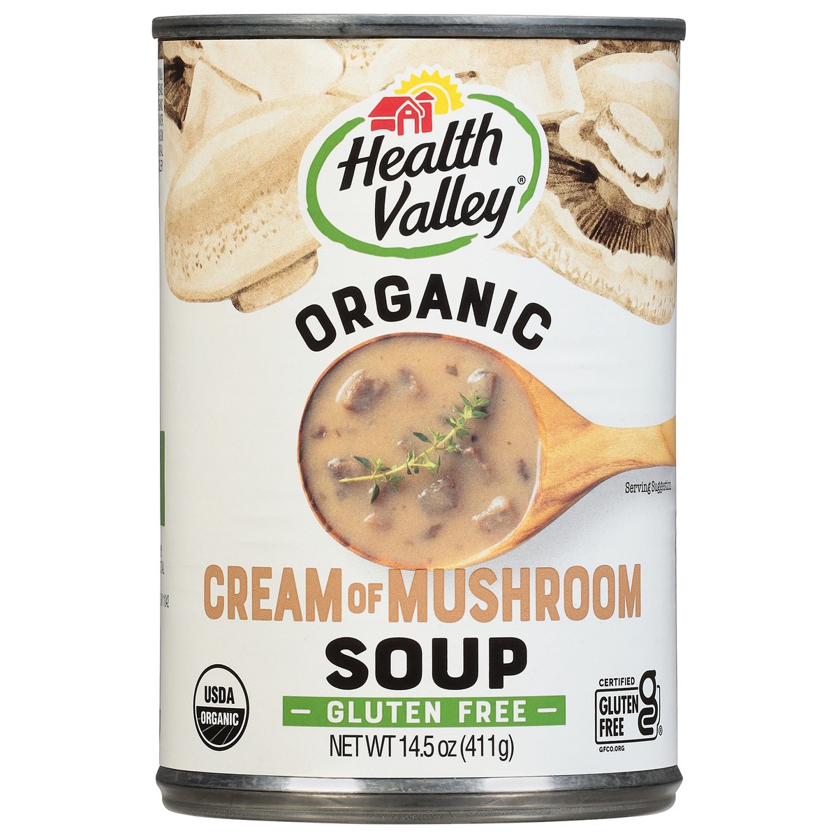 slide 1 of 9, Health Valley Cream Of Mushrm Soup, 14.5 oz