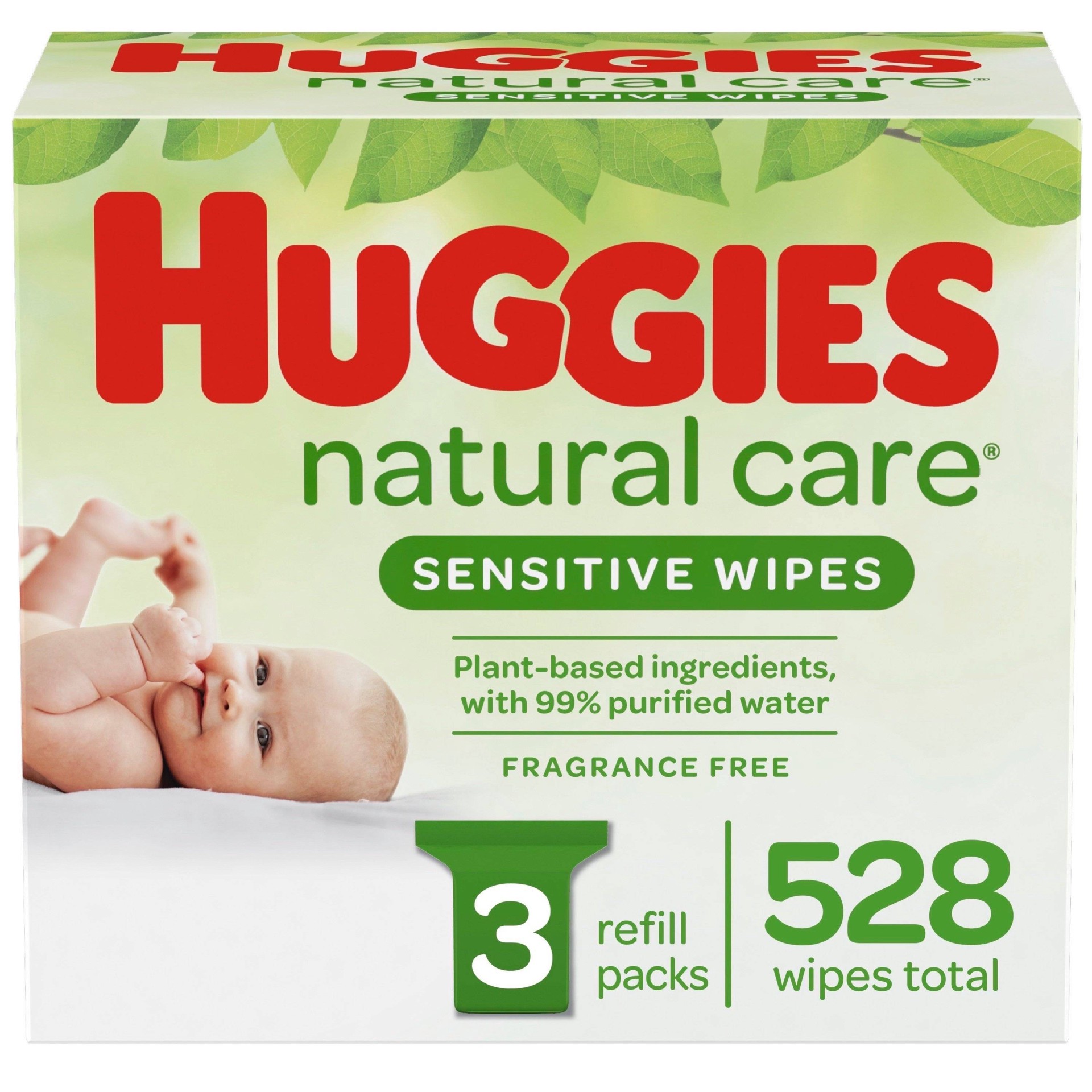 slide 1 of 31, Huggies Natural Care Sensitive Unscented Baby Wipes - 528ct, 528 ct