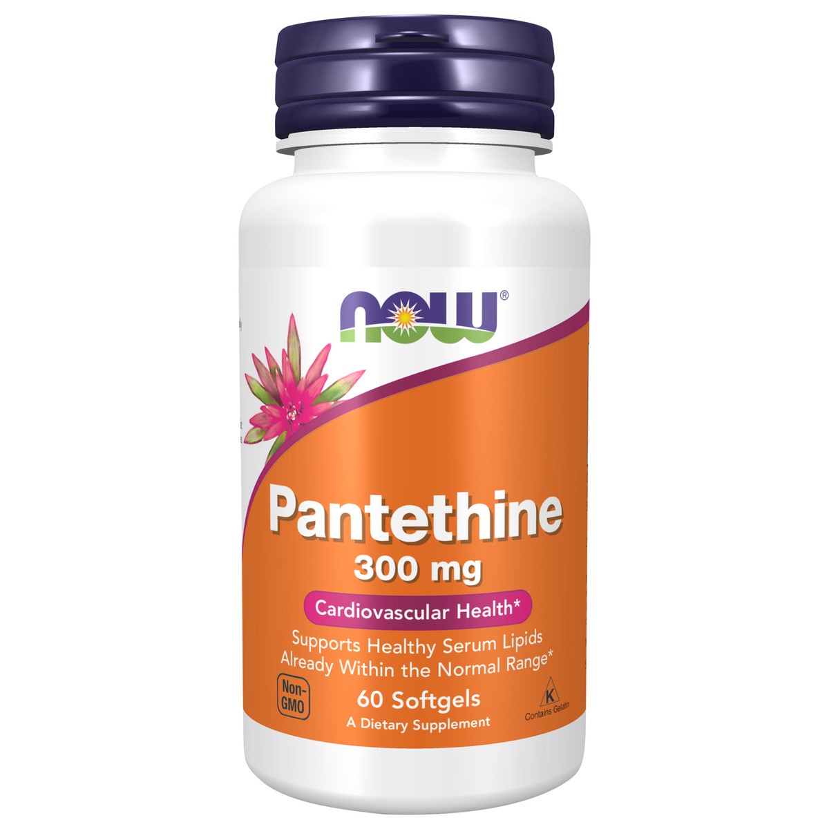 slide 1 of 4, NOW Pantethine 300 mg - 60 Softgels, 60 ct