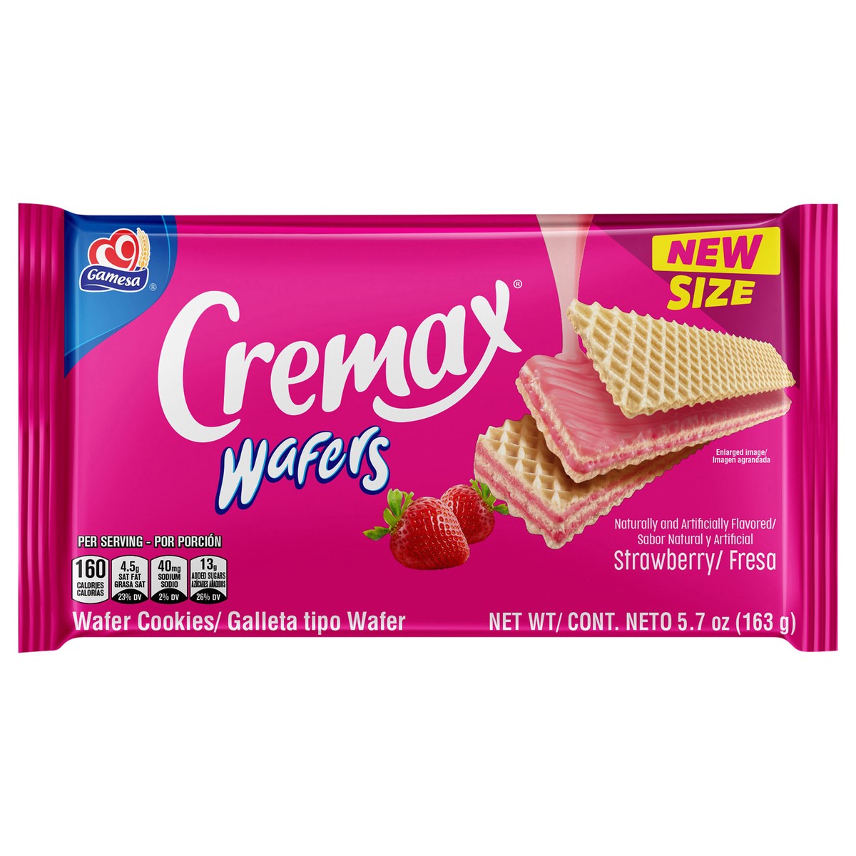slide 4 of 8, Gamesa Cremax Wafers Cookies Strawberry Flavor 5.7 Oz, 5.7 oz