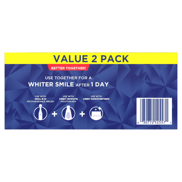 slide 8 of 29, Crest 3D White Advanced Deep Clean Teeth Whitening Toothpaste, 3.3 oz, Pack of 2, 2 ct