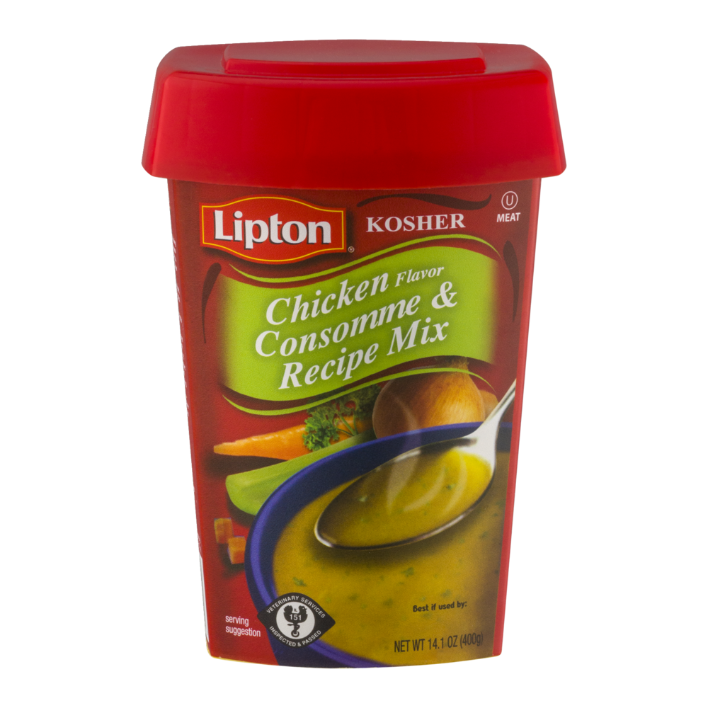 slide 1 of 1, Lipton Consomme & Recipe Mix Chicken Flavor, 14 oz