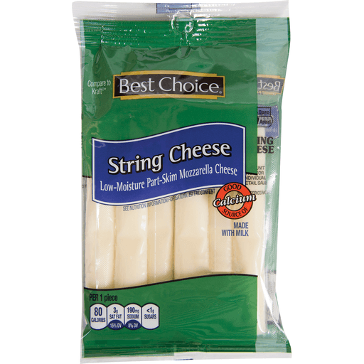 slide 1 of 1, Best Choice Mozzarella String Cheese, 6 oz