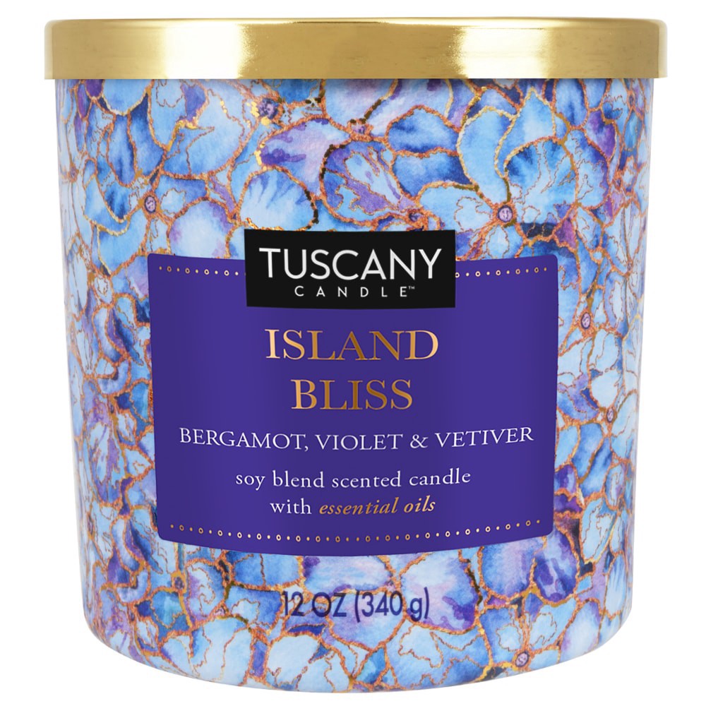 slide 2 of 2, TUSCANY CANDLE Island Bliss Candle 12Oz, 12 oz