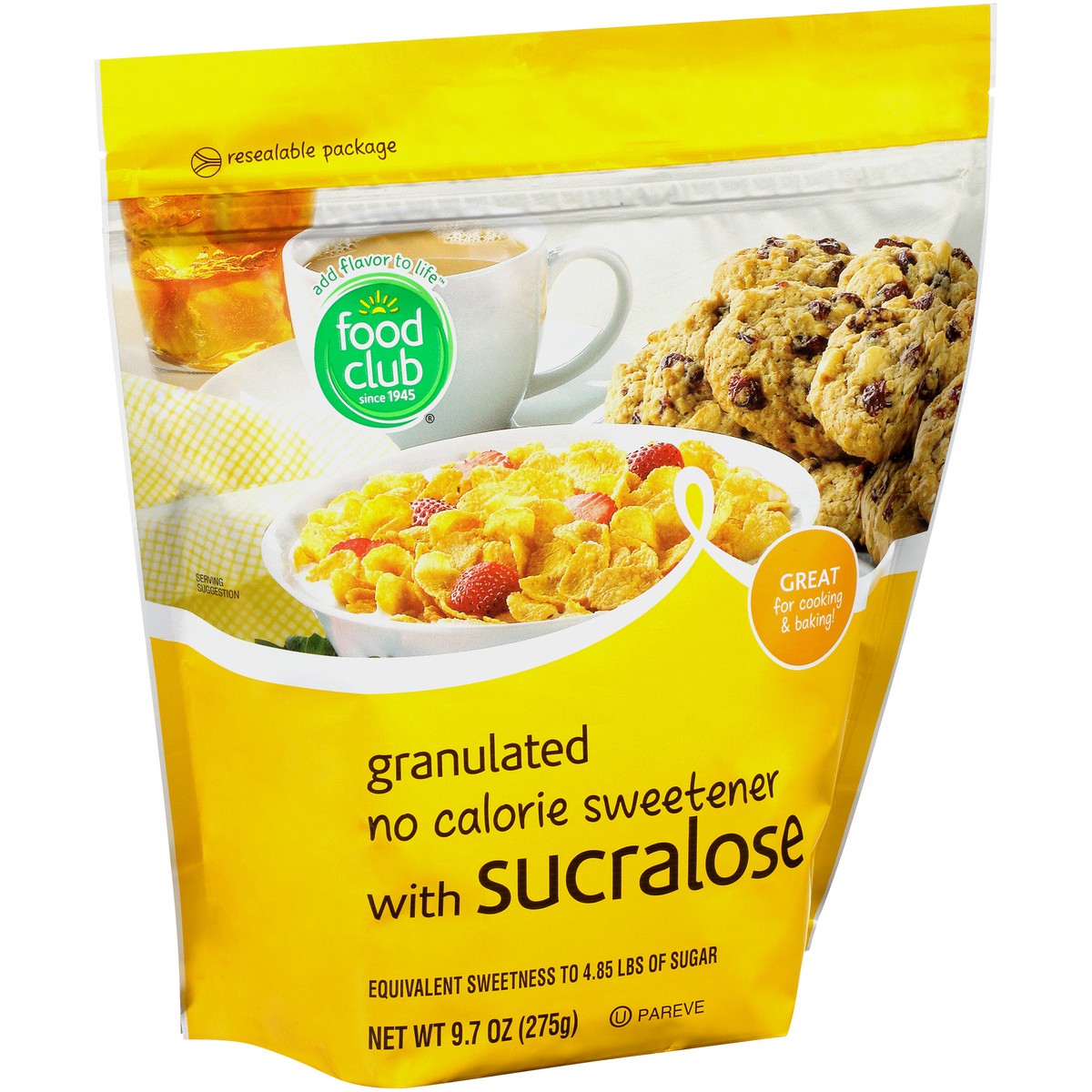 slide 2 of 10, Food Club Sugar Sub Sucralose Bag, 9.7 oz