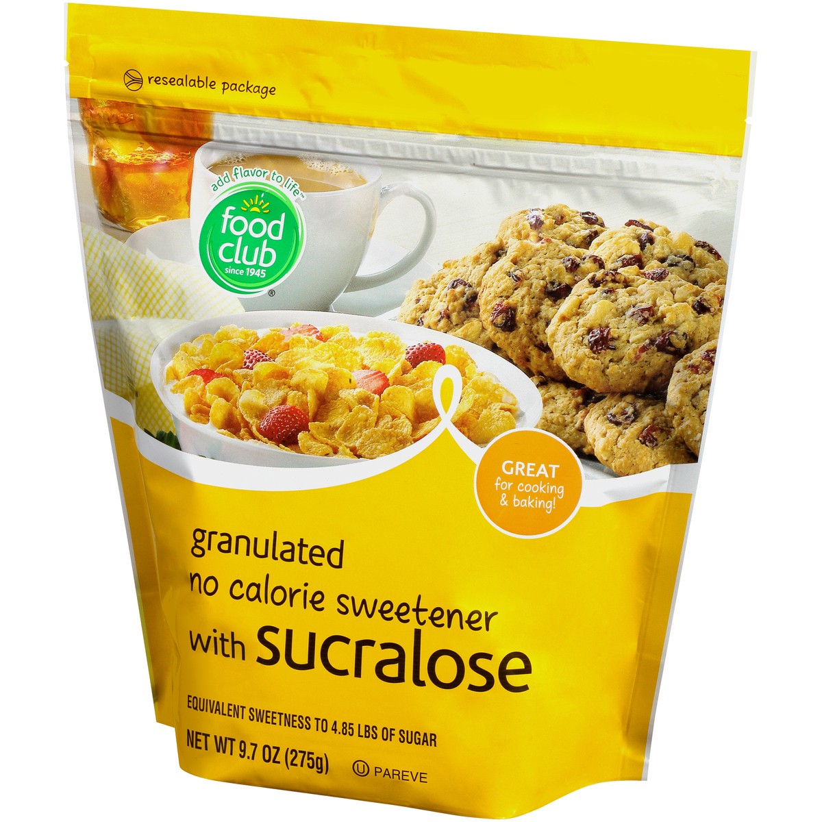 slide 3 of 10, Food Club Sugar Sub Sucralose Bag, 9.7 oz