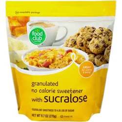 Food Club Sugar Sub Sucralose Bag - 9.7 oz