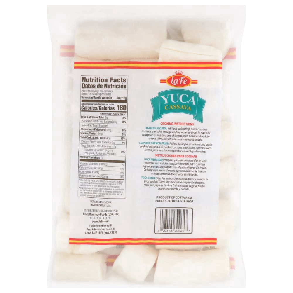 slide 2 of 2, La Fe Yuca, 64 oz