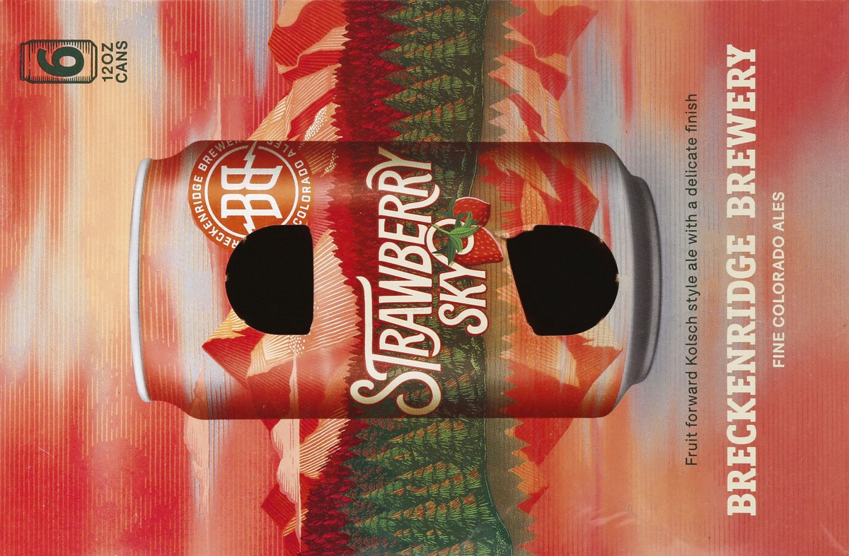 slide 4 of 10, Breckenridge Brewery Breckenridge Strawberry Sky Kolsch Beer - 6pk/12 fl oz Cans, 6 ct; 12 fl oz