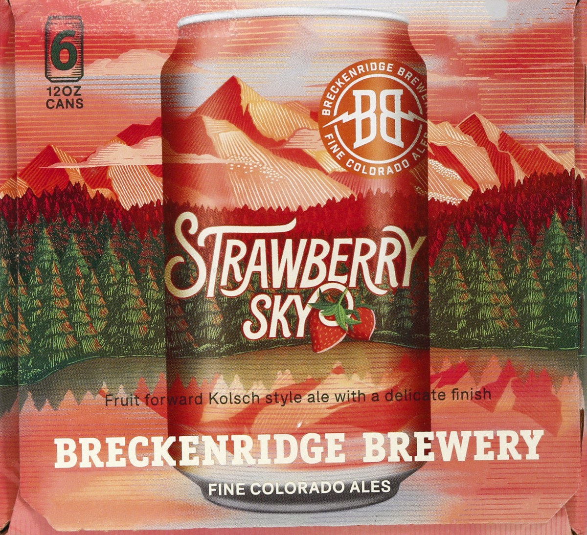 slide 6 of 10, Breckenridge Brewery Breckenridge Strawberry Sky Kolsch Beer - 6pk/12 fl oz Cans, 6 ct; 12 fl oz