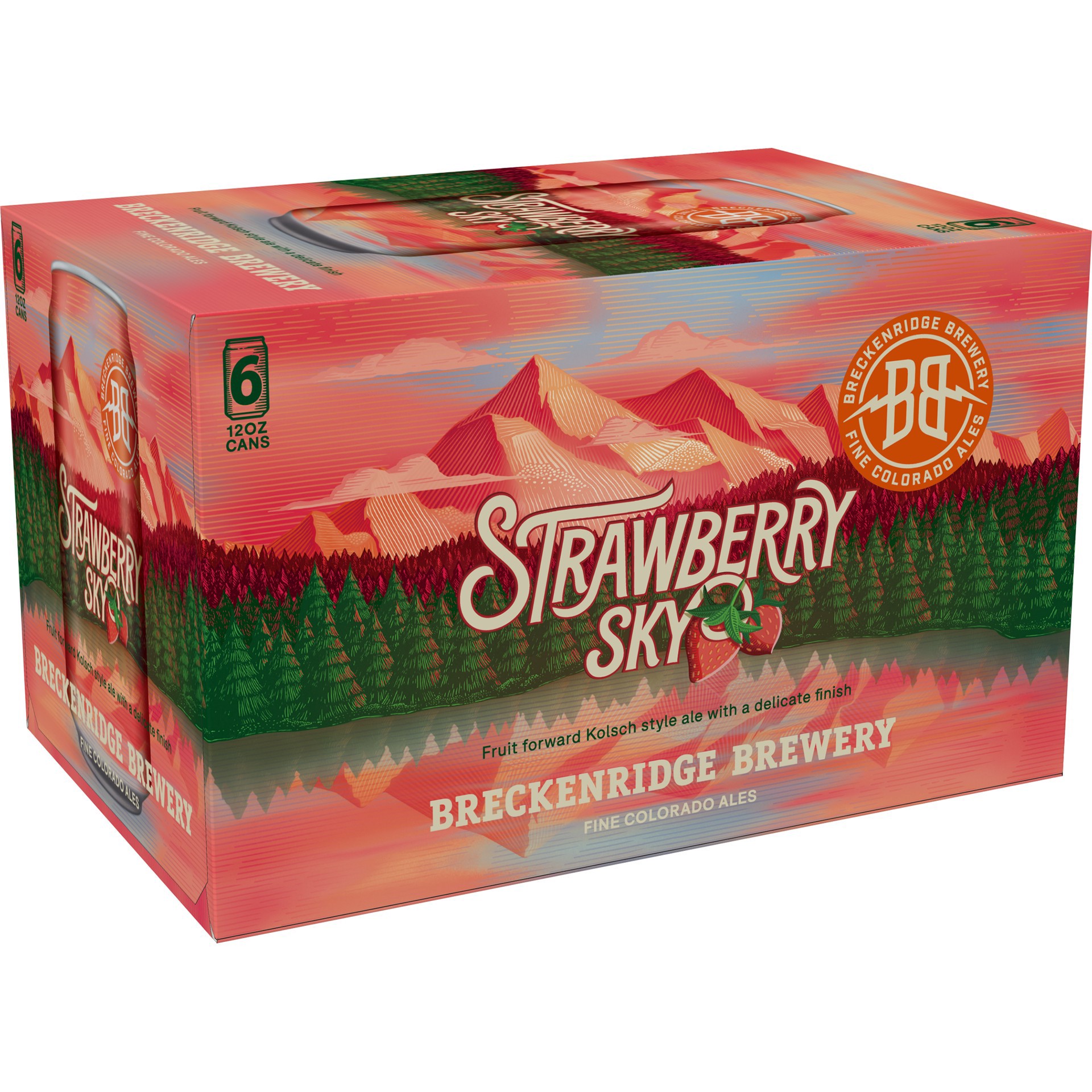 slide 3 of 10, Breckenridge Brewery Breckenridge Strawberry Sky Kolsch Beer - 6pk/12 fl oz Cans, 6 ct; 12 fl oz