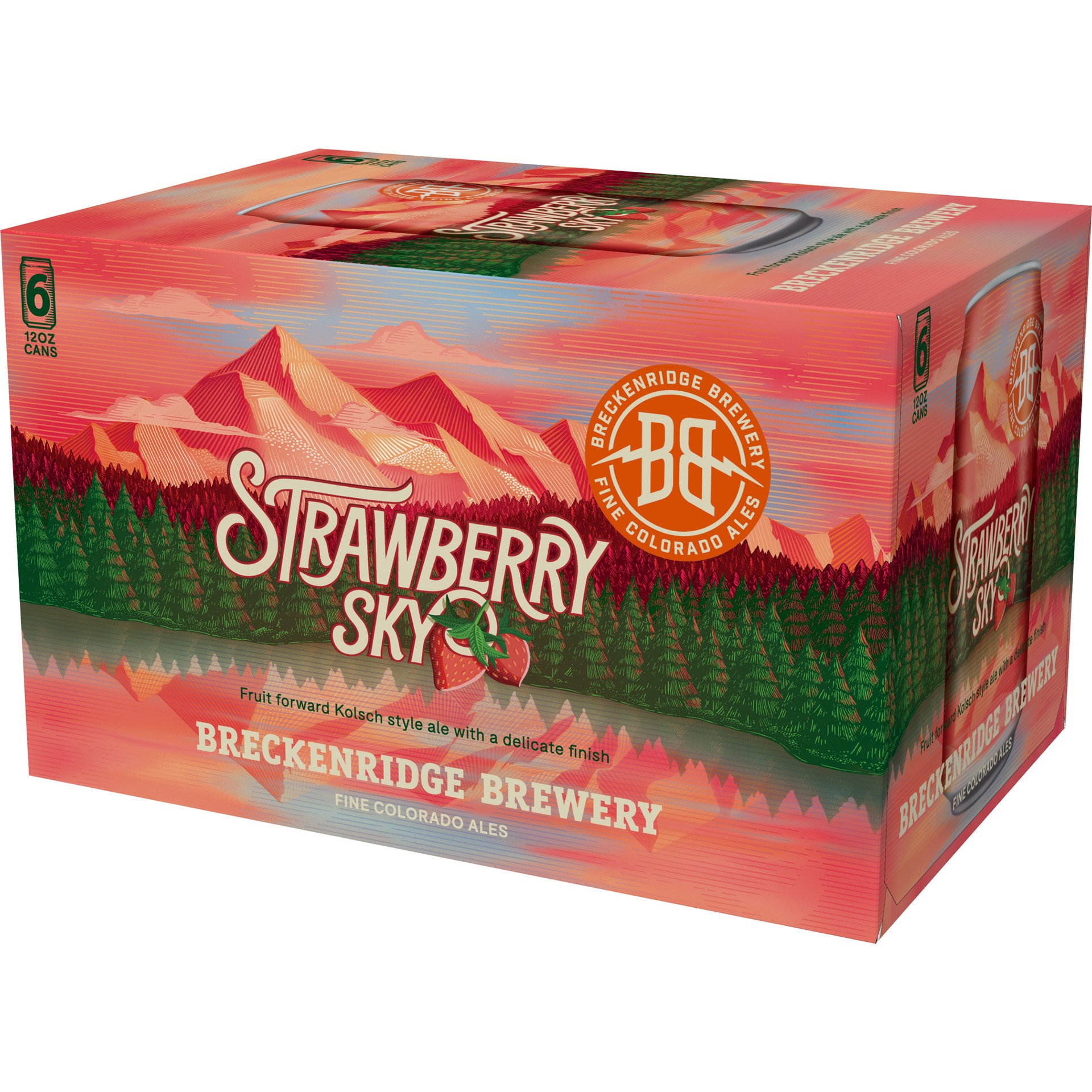 slide 9 of 10, Breckenridge Brewery Breckenridge Strawberry Sky Kolsch Beer - 6pk/12 fl oz Cans, 6 ct; 12 fl oz