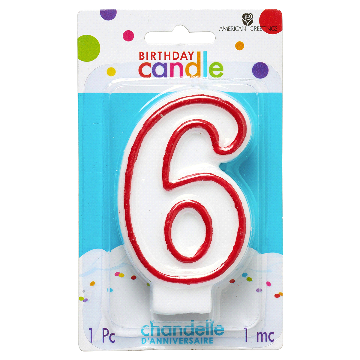 slide 2 of 2, American Greetings Number 5 Birthday Candle, 1 ct