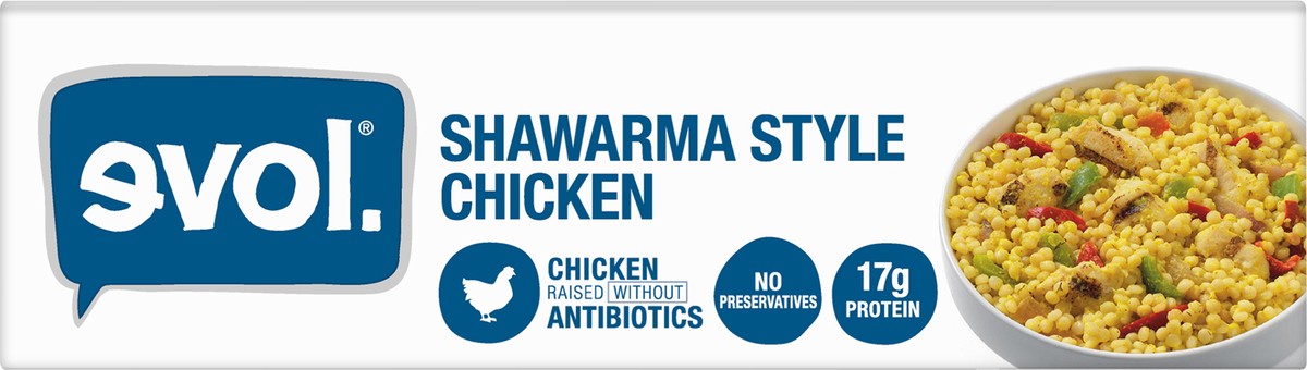 slide 7 of 12, EVOL Evol Shawarma Style Chicken, 9 oz, 9 oz