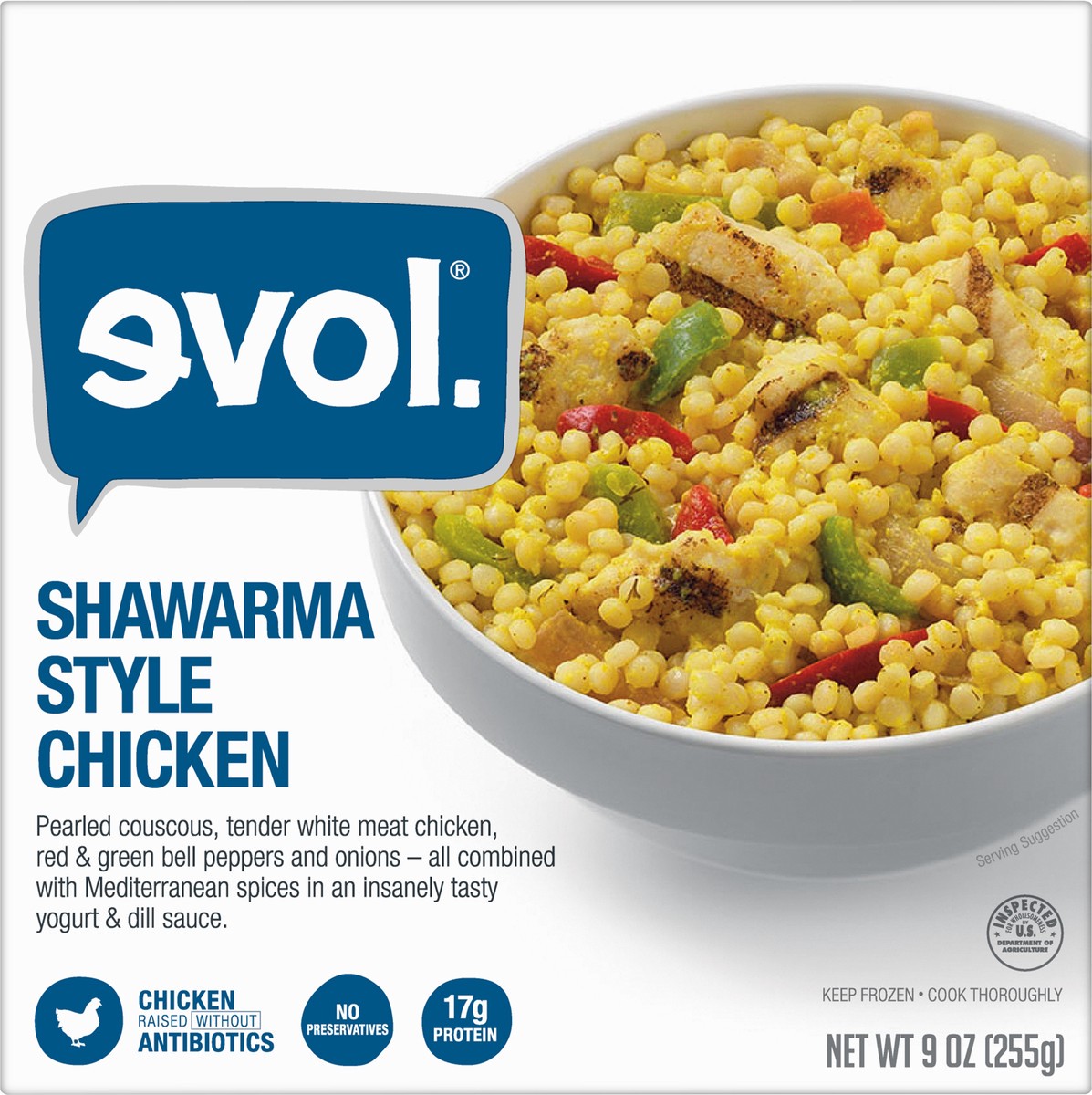 slide 8 of 12, EVOL Evol Shawarma Style Chicken, 9 oz, 9 oz