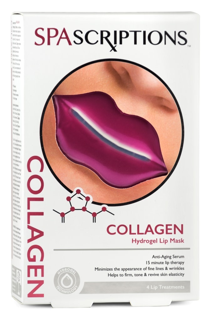slide 1 of 1, GBC Spascriptions Collagen Hydrogel Lip Masks, 4 ct