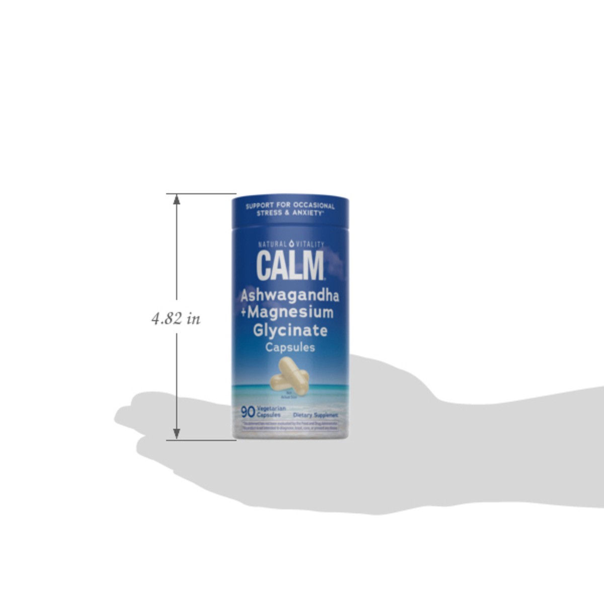slide 9 of 10, Natural Vitality Calm NV CALM Magnesium Sensoril Ashwa 90 capsule, 90 ct