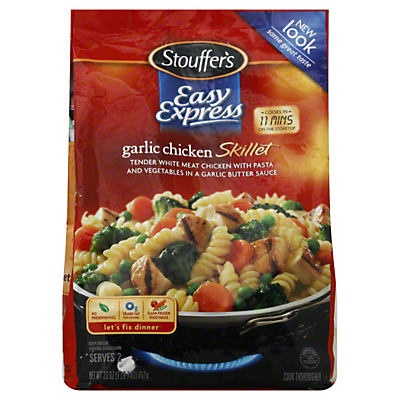 slide 1 of 1, Stouffer's Easy Express Garlic Chicken Skillet, 23 oz