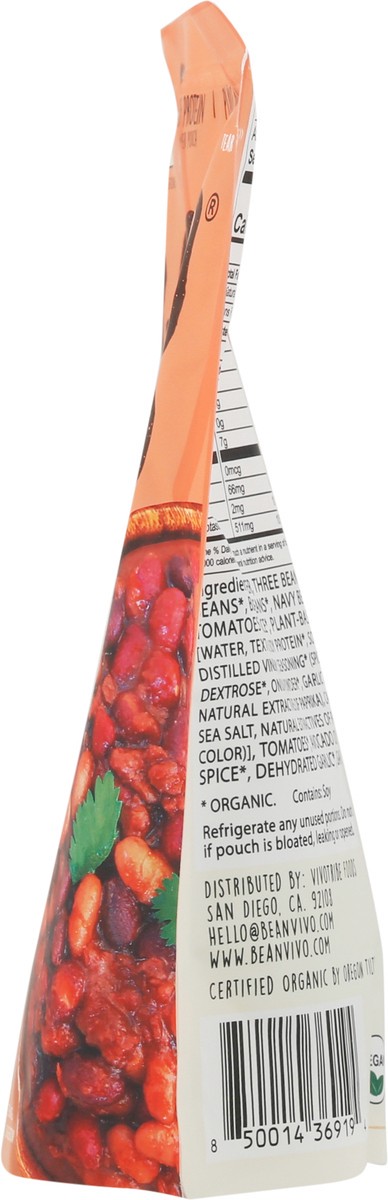 slide 6 of 9, BeanVivo Organics Vegan Mild Three Bean Chili 10 oz, 10 oz