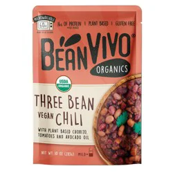 Bean Vivo Organics Vegan Mild Three Bean Chili 10 oz