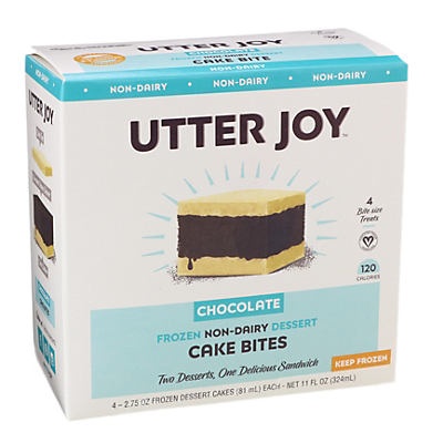 slide 1 of 1, Utter Joy Chocolate Non-Dairy Cake Bites&nbsp;, 4 ct