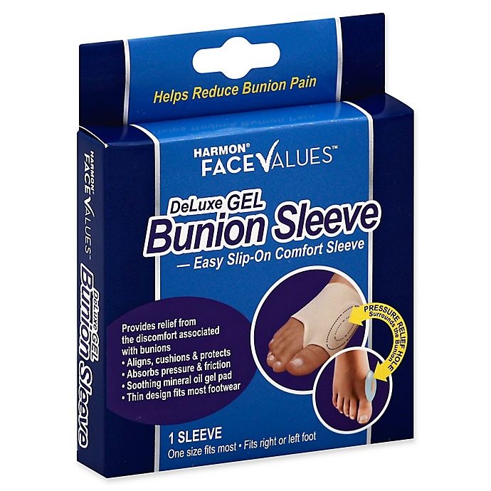 slide 1 of 1, Harmon Face Values Deluxe Gel Bunion Sleeve, 1 ct