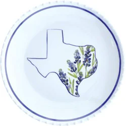 Destination Holiday Texas Bluebonnet Hobnail Plate