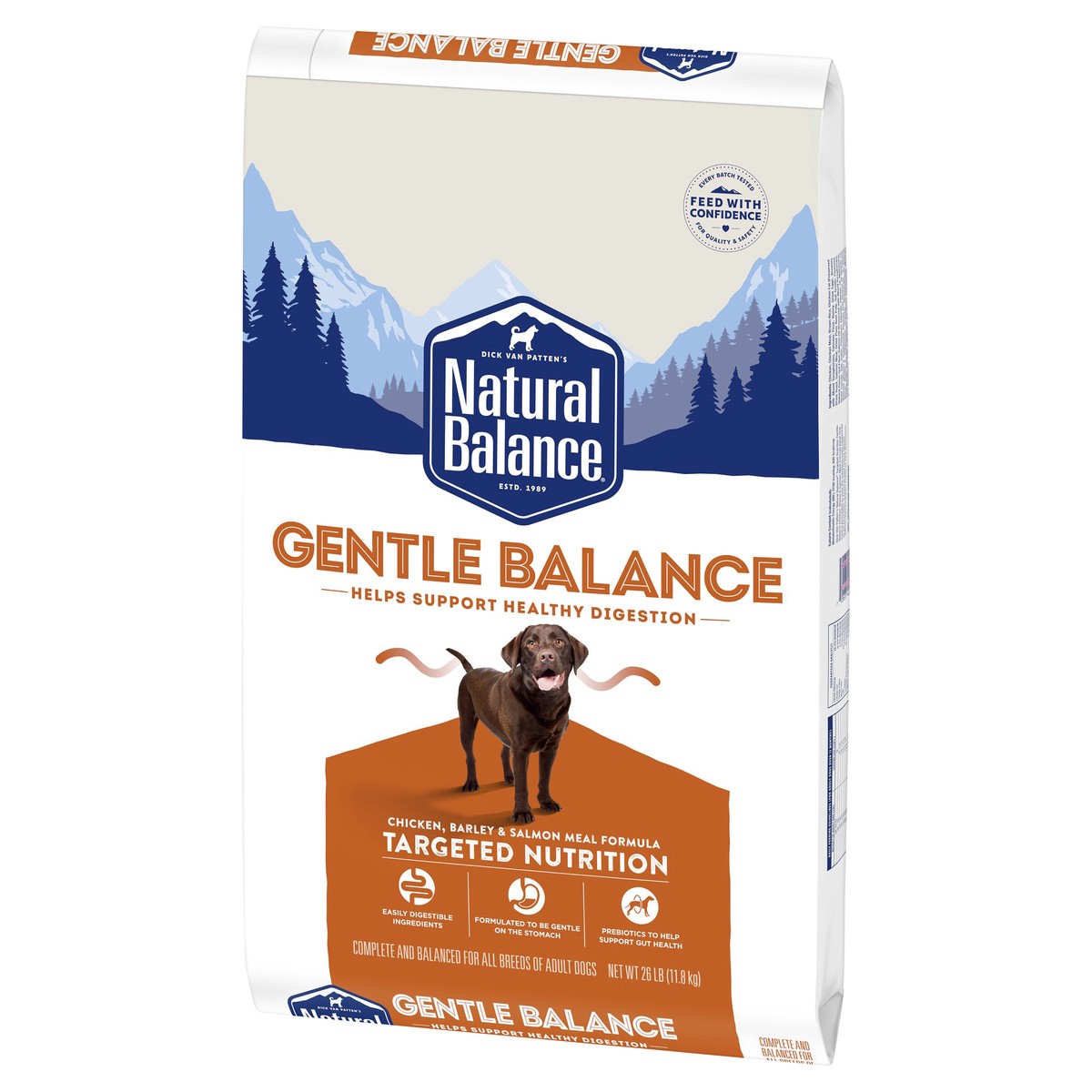 slide 5 of 10, Natural Balance Gentle Balance Chicken, Barley & Salmon Meal Formula Dog Food 26 lb, 26 lb