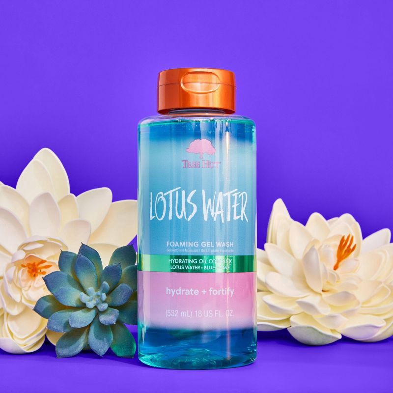 slide 7 of 9, Tree Hut Lotus Water Foaming Gel Wash 18 fl oz, 18 oz